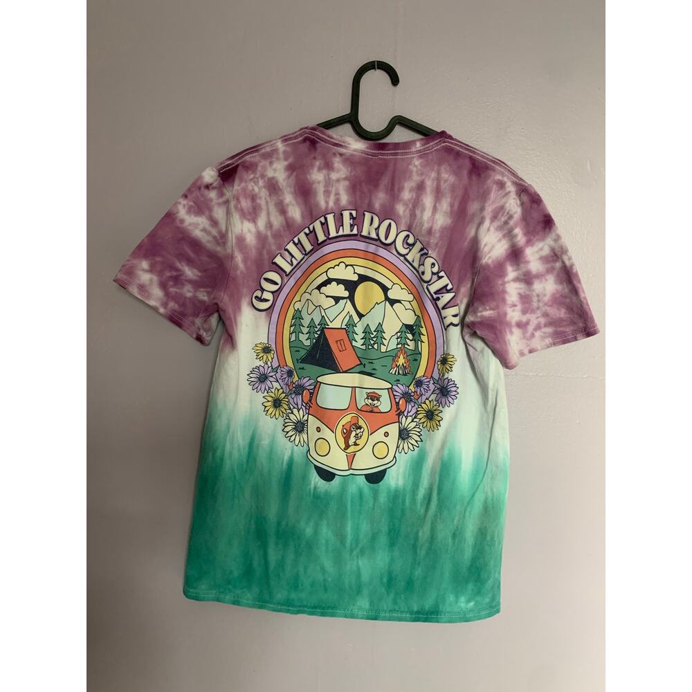 Buc-ee's Tie Dye T-shirt adult Medium Go Little Rockstar Hippie Camping - Picture 4 of 6